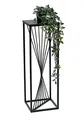 Produktbild: DanDiBo Blumenhocker Metall Schwarz Eckig 70-100 cm Blumenständer Beistelltisch Blumensäule Design Modern Pflanzenständer Pflanzenhocker (70 cm)
