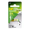 Produktbild: GP TONER Batteries GP27A Spezial-Batterie 27A Alkali-Mangan 12V 19 mAh, 10027AC1, 1Stück