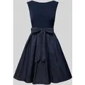 Produktbild: Swing Knielanges Cocktailkleid mit rückseitiger Schleife in Marine, Größe 40