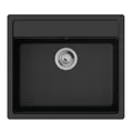 Produktbild: hansgrohe Einbauspüle S52 S520-F510 550x490mm, 1 Hauptbecken, graphitschwarz