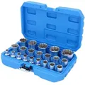 Produktbild: Brilliant Tools - 1/2' Steckschlüssel-satz, Zwölfkant, Kurz, 21-tlg, 8 - 36 Mm