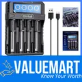 Produktbild: Ladegerät Lithium-Ionen Akku 4-fach USB-C LCD Display tragbar