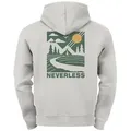 Produktbild: Neverless Hoodie Herren Backprint Berge Outdoor Wald Camping Rückenaufdruck beige L