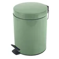Produktbild: Spirella - Treteimer aus Edelstahl SYDNEY - Modernes Design, Einfache Öffnung, Herausnehmbarer Inneneimer - Badezimmer- oder Küchenzubehör - Basilikumgrün - 3L