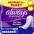 Produktbild: always Inkontinenzeinlagen discreet Ultimate Tag, für Damen, 7 Tropfen, 48 Stück