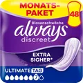 Produktbild: Always Discreet Inkontinenz-Einlagen Frauen Ultimate Tag 48 Stück Extra Diskret