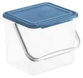 Produktbild: Rotho Waschmittelbehälter Basic Blue 4,5 L / 3 kg Waschpulverbox Waschmittelbox