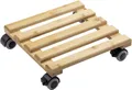 Produktbild: Metafranc WU0825340Pflanzenroller Bambus Traglast (max.): 60kg 300mm x 300mm x 74mm Anzahl Lenkrollen 4
