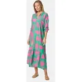 Produktbild: PM SELECTED Damen Maxikleid Sommerkleid Jersey Strandkleid mit Muster PM32