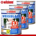 Produktbild: Wilckens 3 x 750 ml Weisslack 2in1 seidenmatt für innen und außen Geruchsarm