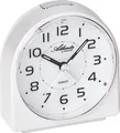 Produktbild: Atlanta 1932/0 Wecker Quarz analog weiß leise ohne Ticken Snooze