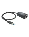 Produktbild: DeLock Adapter USB 3.0 > Gigabit LAN 10/100/1000 Mb/s Netzwerkadapter SuperSpeed USB 3.0 Gigabit Ethernet (62121)