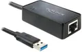 Produktbild: Delock USB 2.0 Adapter [1x USB-A Stecker - 1x Gigabit-LAN (1/2.5/5 Gbit/s)] 62121