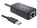 Produktbild: DeLOCK USB3.0 Adapter auf Gigabit-LAN, USB-Adapter schwarz