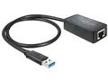 Produktbild: Delock 62121 USB 3.0 zu Gigabit-Ethernet RJ45 Adapter (AX88179), schwarz