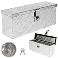 Produktbild: trucky Truckbox, Deichselbox Aluminium, Anhängerbox 15 Größen, Werkzeugkiste mit Schloss und Schlüssel, stabil und wasserdicht, Boxentyp:D015 (...