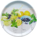 Produktbild: Lashuma Tablett Limette, Kunststoff, (1-tlg., 40 cm), Weiß gelbes Esstablett aus Melamin