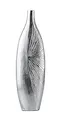 Produktbild: Vase Dekovase Aluminium Silber Groß, Deko Modern aus Metall, für Wohnzimmer, Schlafzimmer und Küche, 44 cm
