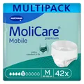 Produktbild: MoliCare premium Mobile 5 Tropfen Größe M, Inkontinenzhosen für Frauen und Männer mit mittlerer Inkontinenz, extra Auslaufschutz, fortschrittlicher Hautschutz, verbesserte Passform, 42 Stück