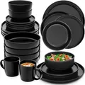 Produktbild: Sänger Kombiservice, Schwarz, Keramik, 27x10x27 cm, kratzfest, Essen & Trinken, Geschirr, Geschirr-Sets, Kombiservice