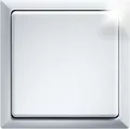 Produktbild: Eltako Funktaster FT4F-wg | 4-Kanal Flächen-Wandsender | 80x80mm | Aufputz | batterielos | reinweiß glänzend