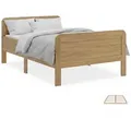 Produktbild: Homestyle4u Holzbett, Braun, Holz, Kiefer, 120x200 cm, Schlafzimmer, Betten
