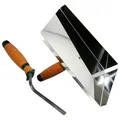 Produktbild: Fugblech Edelstahl-Verfugungsblech 245x155mm + Fugenkelle 12mm Korkgriff CT04