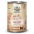 Produktbild: Wildes Land - BIO Rind - 6 x 400 g - Hundefutter