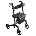 Produktbild: Ridder Rollator Comfort Plus, leicht & zusammenklappbar +Tasche + LED +Halter