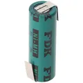 Produktbild: 4/5AA NiMH Akku FDK 1,2 Volt 1100mAh mit Lötfahnen Z-Form, Industrieausführung Flattop 43x14,2mm 3366-Z