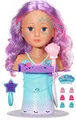 Produktbild: BABY born 835364 Sister Stylingkopf Meerjungfrau Zapf Creation drehbarer Schmink-und Frisierkopf für die Badewanne mit Standfuß und elektronischem Duschkopf