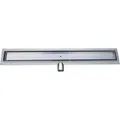 Produktbild: Glasdeals Befliesbare Edelstahl-Duschrinne 60 cm Grau mit Einleger Zum Befliesen und Siphon 4053