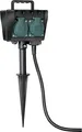 Produktbild: Brennenstuhl 1154440 - 1,4 m - IP44 - Schwarz - Grün - 4 AC-Ausgänge - 16 A - 230 V