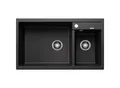 Produktbild: Blanco Spüle 513273 86x50cm, PuraDur anthrazit, links, ohne Ablauffernbedienung