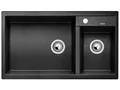 Produktbild: BLANCO METRA 9 | Granitspüle aus SILGRANIT anthrazit | Einbauart: Einbau von Oben | Hauptbecken links | für 90 cm breite Unterschränke | Doppeltes Becken für eine benutzerfreundliche Nutzung