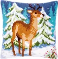 Produktbild: Vervaco PN-0146918 Kreuzstichkissen Hirsch im Winter
