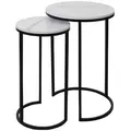 Produktbild: MCW Beistelltisch, Weiß, Schwarz, Holzwerkstoff, 40x64x40 cm, Wohnzimmer, Wohnzimmertische, Beistelltische