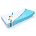 Produktbild: MSS e.K. Wendematratze Aqua Deluxe H5/H6 | RG40 | Höhe ca. 16 cm (Kernhöhe 14 cm) | 120 x 180 cm | 2 Liegehärten sehr hart/extrem hart | 7 Liegezonen | Komfortschaum | hochwertiger Microfaserbezug