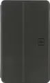 Produktbild: TUCANO Gala Tablet Case für Samsung Galaxy Tab A9 2023 8.7 Zoll schwarz - Voraus - Multifunktionales Hartschalencase aus robusten gummierten Material in 3D Optik. Der faltbare Deckel vereint Schutz- und Standfunktion . Das Außenmaterial ist angenehm griffig - der Innendeckel ist ist mit weicher Mikrofaser bezogen. Der stabile Hartschalenclip ist auf dem rückseitigen Innendeckel teilfixiert und läßt sich so horizontal variabel einstellbar als Stand nutzen. Zum Schreiben läßt sich der Faltbare Deckel aufrollen und bildet dann einen Keil mit relativ flacher Neigung. Beim Öffnen und Schließen des Deckels wird das Gerät aktiviert bzw. in den Ruhemodus versetzt. Alle Anschlüsse sind frei zugänglich. Massgefertigte Hülle Deckel mit Weckfunktion Feste Schale für optimalen Schutz Standfunktion mit variablem Neigungswinkel Kameraöffnung in der Rückseite Integrierte Halteschale Außenmaterial aus PU mit textiler Struktur Freier Zugriff auf alle Bedienfunktionen Faltbarer Deckel Nachhaltige Produktion aus recycltem Material (TAB-GSA923-BK)
