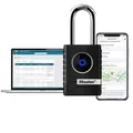 Produktbild: Master Lock 4401EURLHEC Bluetooth Vorhängeschloss für Unternehmen oder Privater, Wetterfest, Länger Bügel, Schwarz