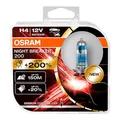 Produktbild: Set OSRAM Night Breaker 200 H4 +200% Von Licht Halogenlampe für Spots 64193NB200