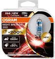 Produktbild: Osram H4 12V NIGHT BREAKER 200 bis zu 200% mehr Licht 2Stk.