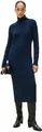 Produktbild: Tommy Hilfiger Damen Pullover-Kleid Soft Wool Cable mit Rollkragen, Blau (Dark Night Navy), XXL