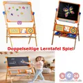 Produktbild: Kinder Lerntafel Playtive Holz doppelseitig Lernuhr Magnettafel Kreide