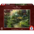 Produktbild: Schmidt Spiele Puzzle Thomas Kinkade, Friedliche Abendstimmung, 1.000 Teile, 1000 Puzzleteile