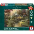 Produktbild: Schmidt Spiele Puzzle Puzzle Friedliche Abendstimmung Kinkade 1000 Teile, Puzzleteile