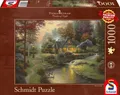 Produktbild: Friedliche Abendstimmung 1000 Teile Puzzle (Thomas Kinkade)