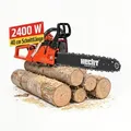 Produktbild: Kettensäge Motorsäge Elektro HECHT 2250 | 40 cm Schnittlänge | 2400 W | Soft-Start | Ergonomisch
