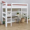 Produktbild: Hoppekids Hochbett ECO Luxury 90x200cm, Schreibtisch, Leiter gerade PRE-A18-1