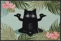 Produktbild: Salonloewe Fußmatte Salonloewe YOGA KATZE Fußmatte Wohnmatte 50 x 75 cm, Rechteckig, Höhe: 7 mm, In- und Outdoor, waschbar bei 40° Grad und trocknergeeignet